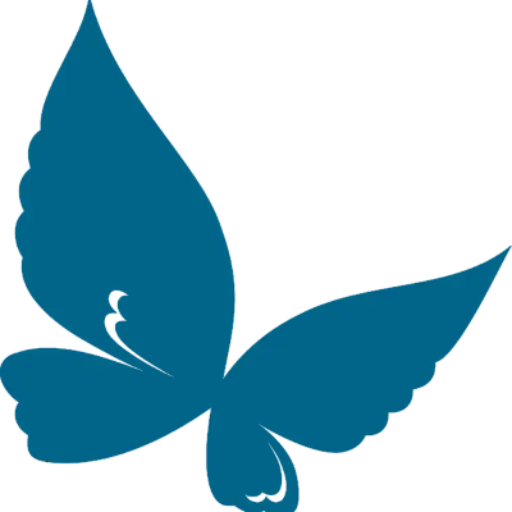 Beautiful Blue Butterfly Illustration