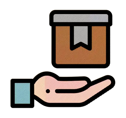 Hand Holding a Box