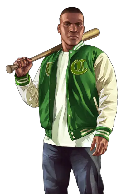Illustration of a Character Holding a Baseball Bat