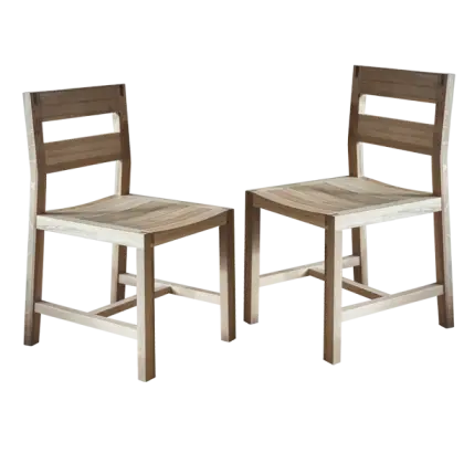 Pair of Wooden Chairs Illustration