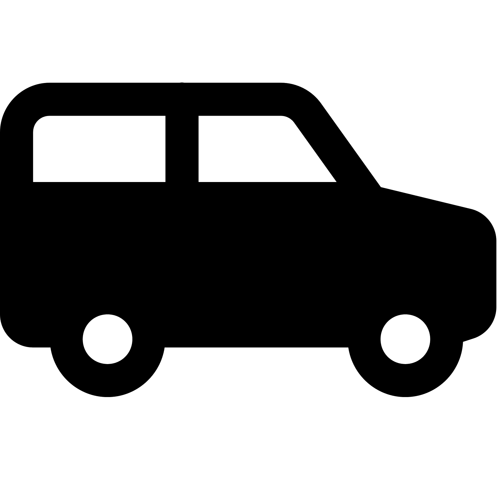 Black Car Silhouette Icon