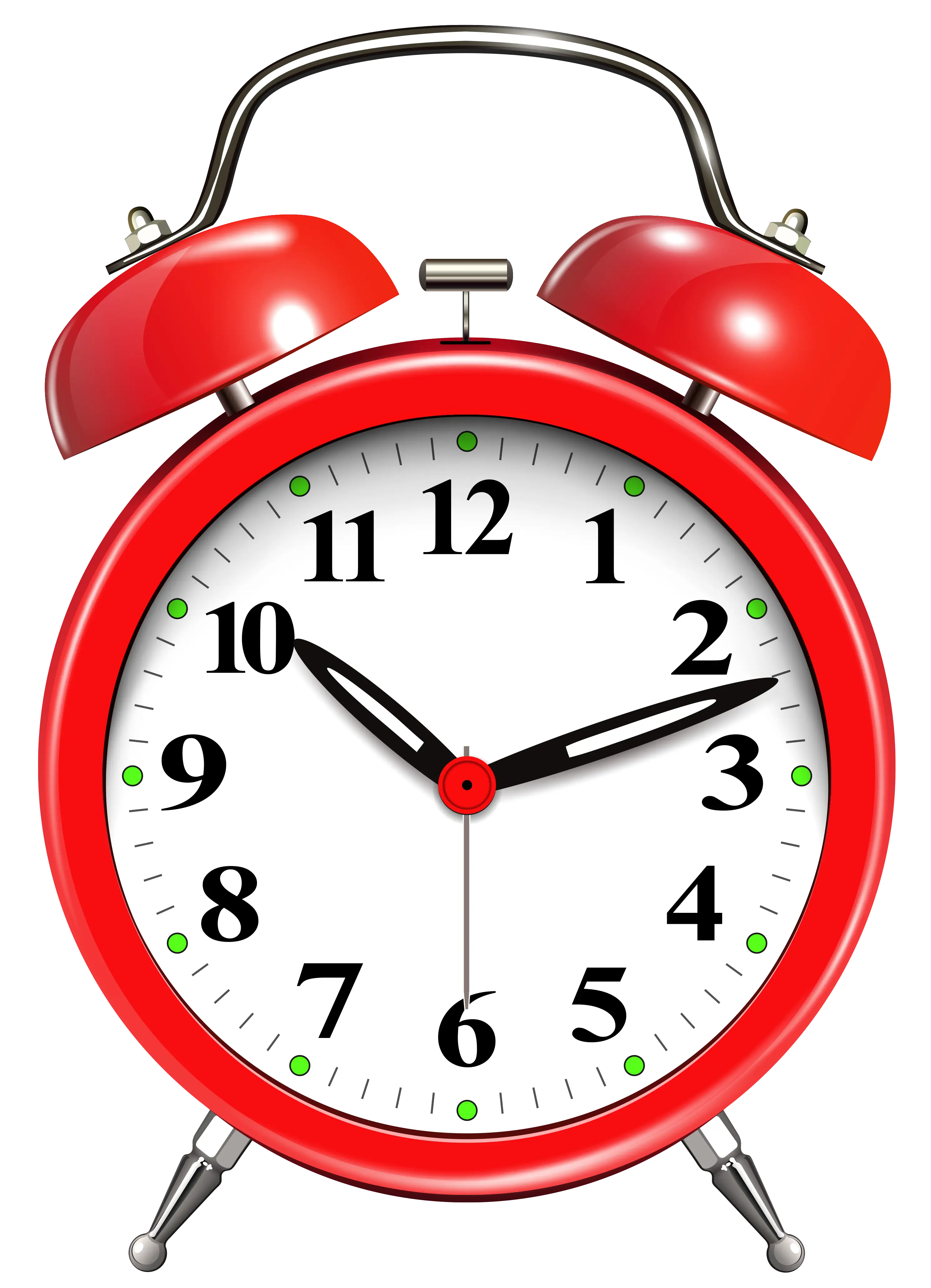 Red Classic Alarm Clock Design