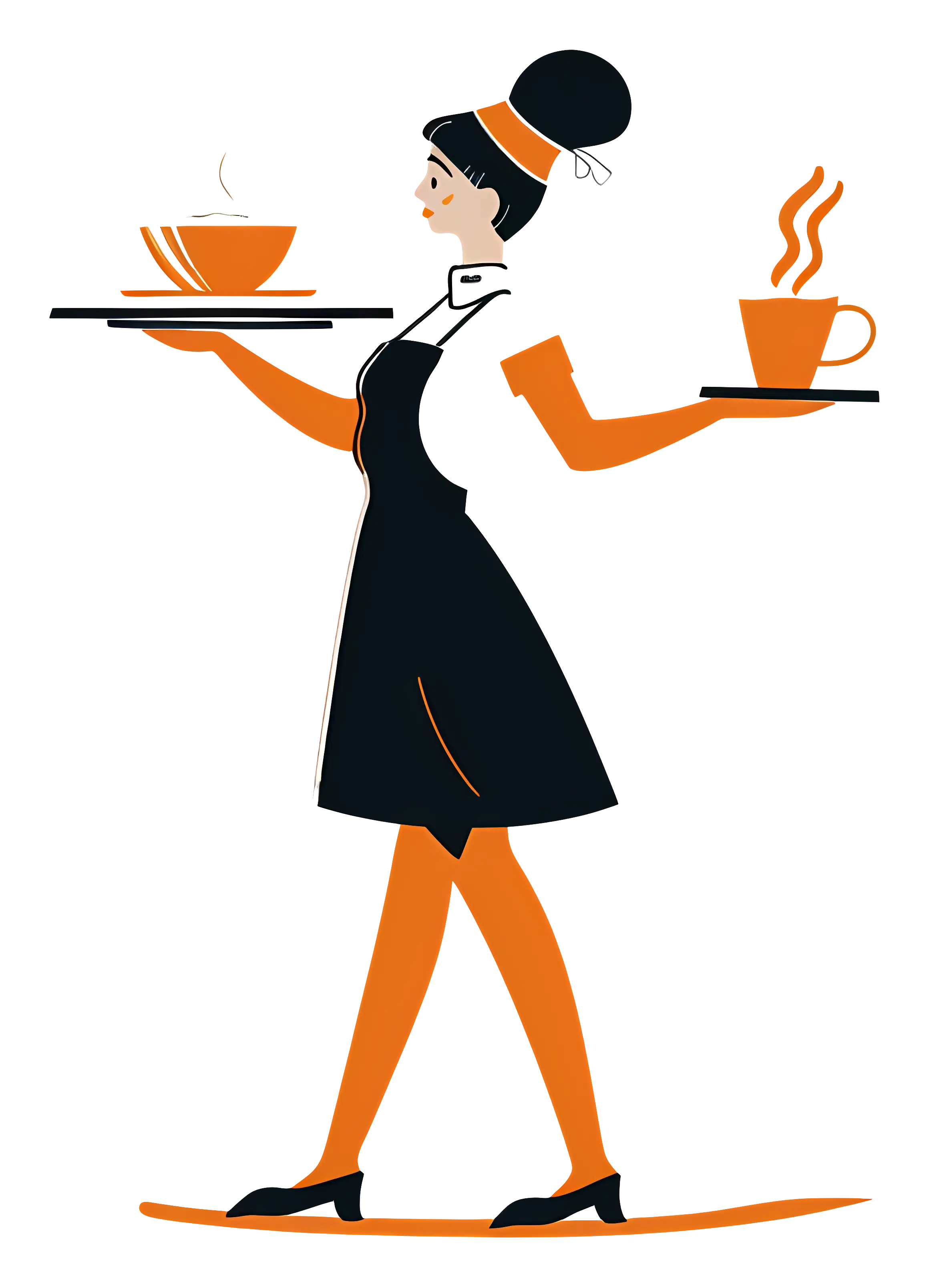 Waitress Serving Coffee