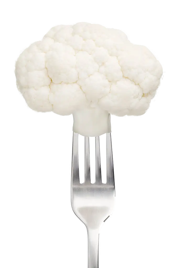 Cauliflower on Fork