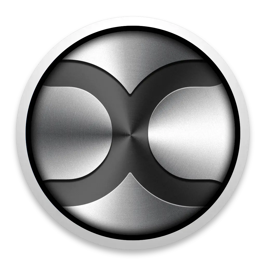 Metallic Double Circle Logo