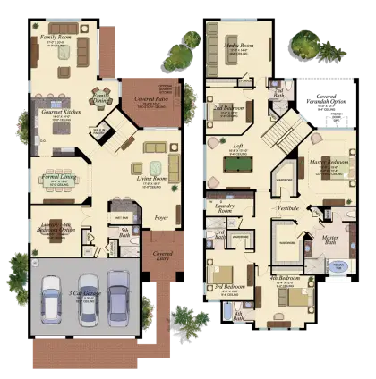 Detailed House Floor Plan Diagram