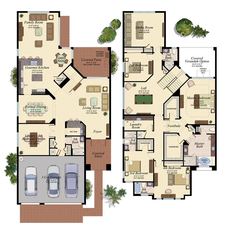 Detailed House Floor Plan Diagram