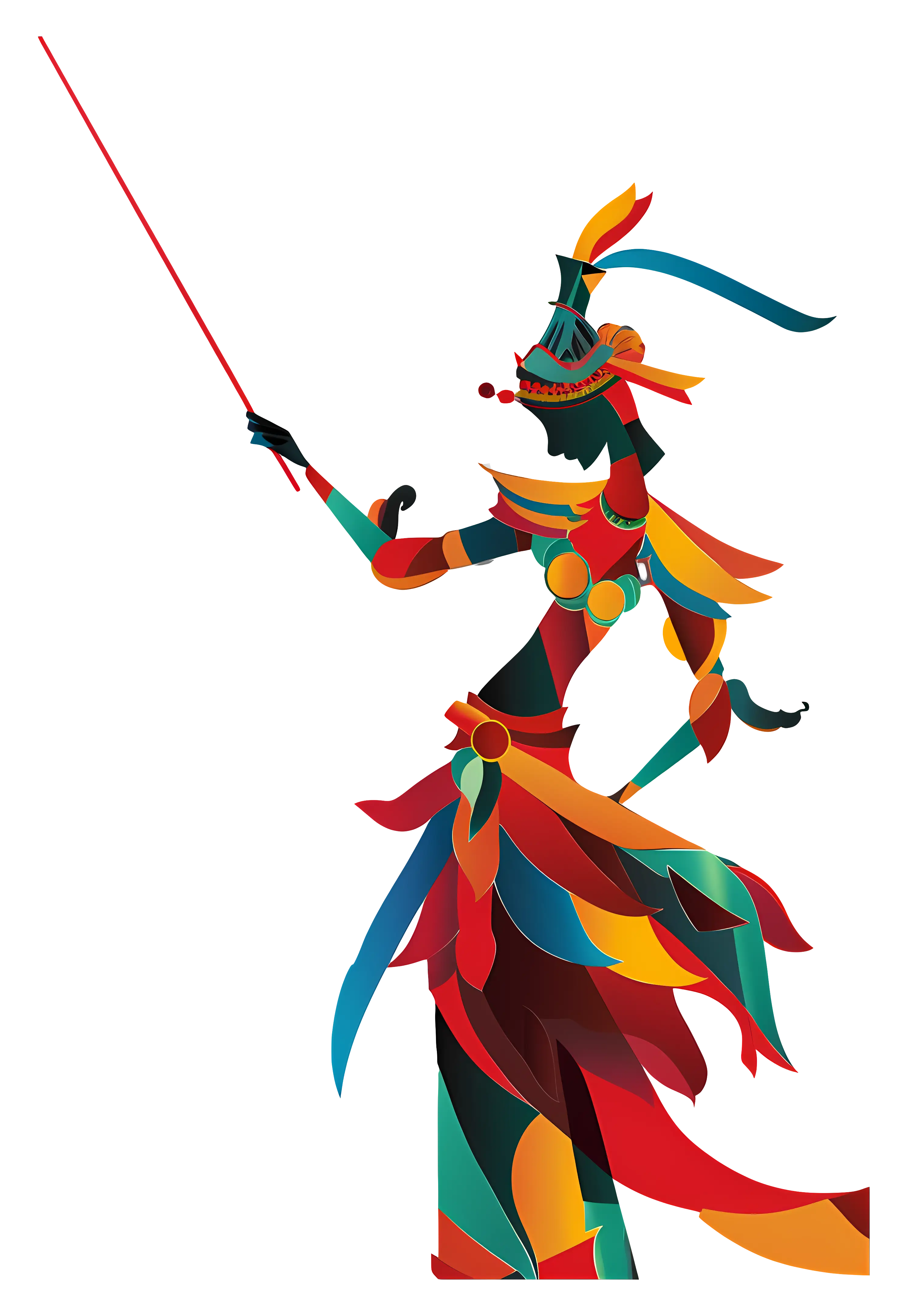 Colorful Abstract Figure