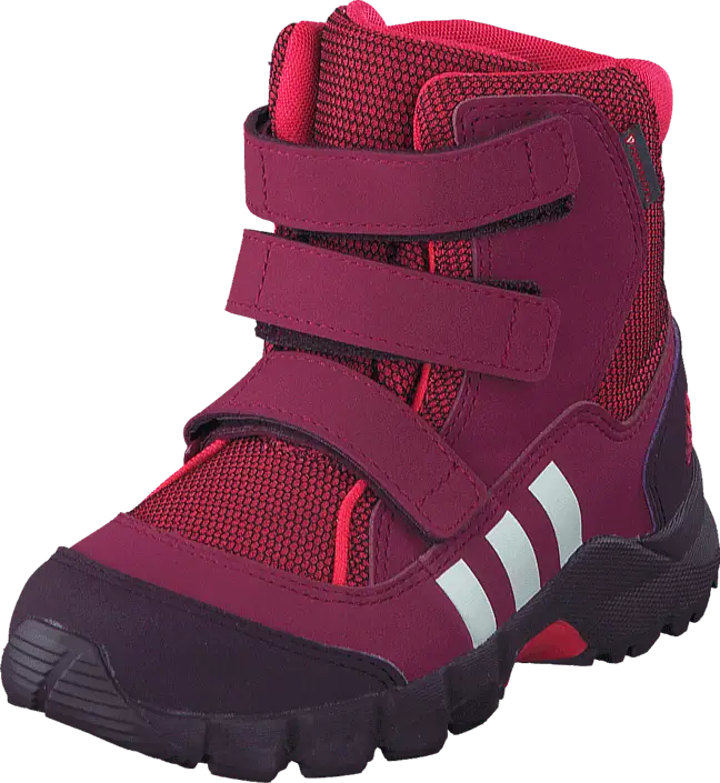 Red Winter Boot with Velcro Straps