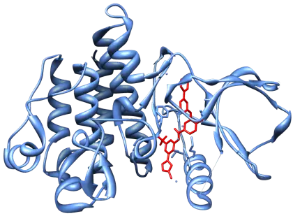Protein Molecule Structure Illustration