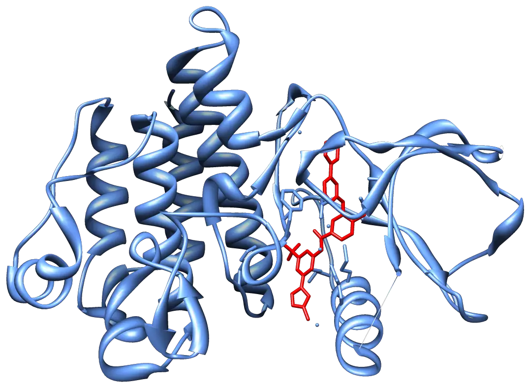 Protein Molecule Structure Illustration
