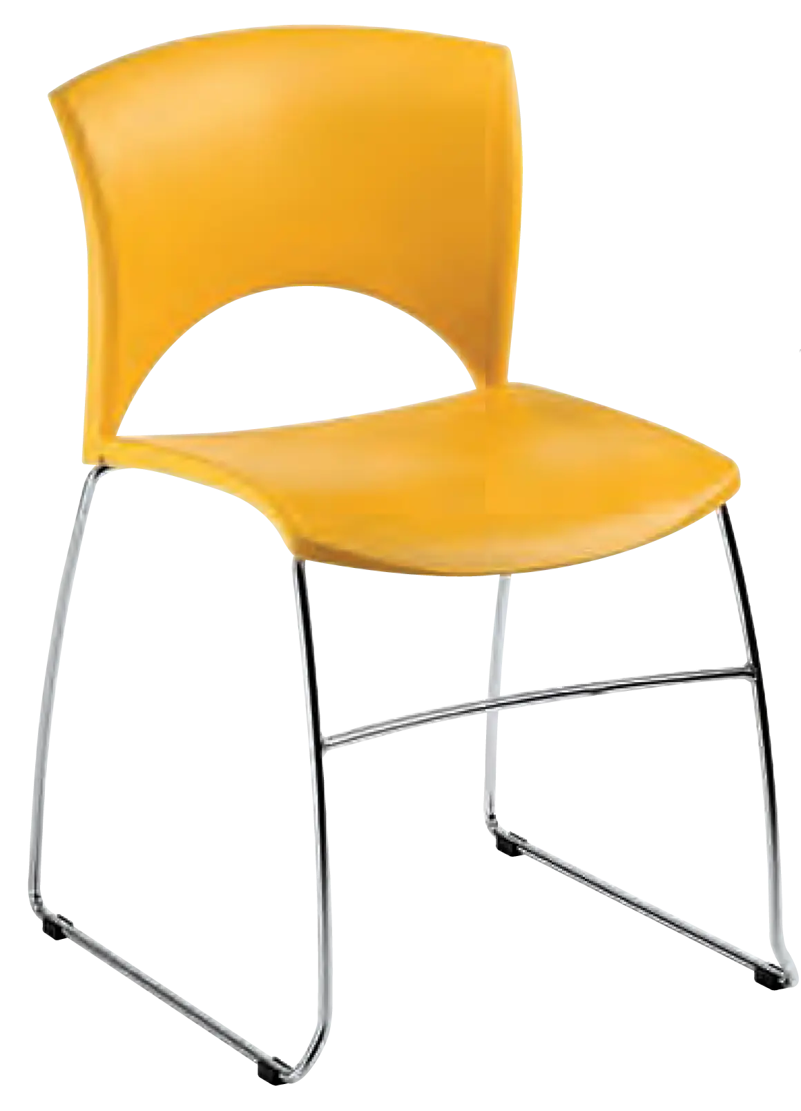 Yellow Chair with Strong Metal Frame