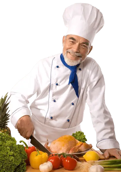 Chef Preparing Ingredients for Cooking