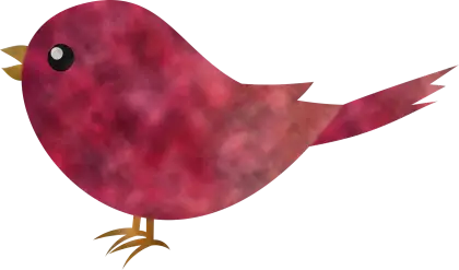 Illustration of a Red Bird