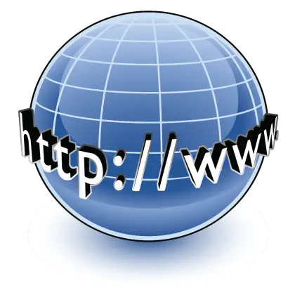 Internet Globe with HTTP Text