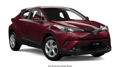 Red Toyota C-HR Compact SUV for Urban Drives