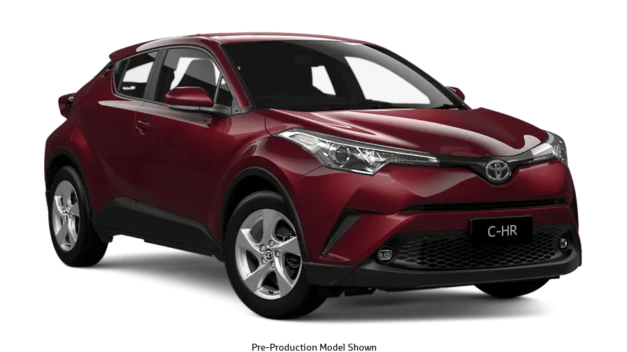 Red Toyota C-HR Compact SUV for Urban Drives