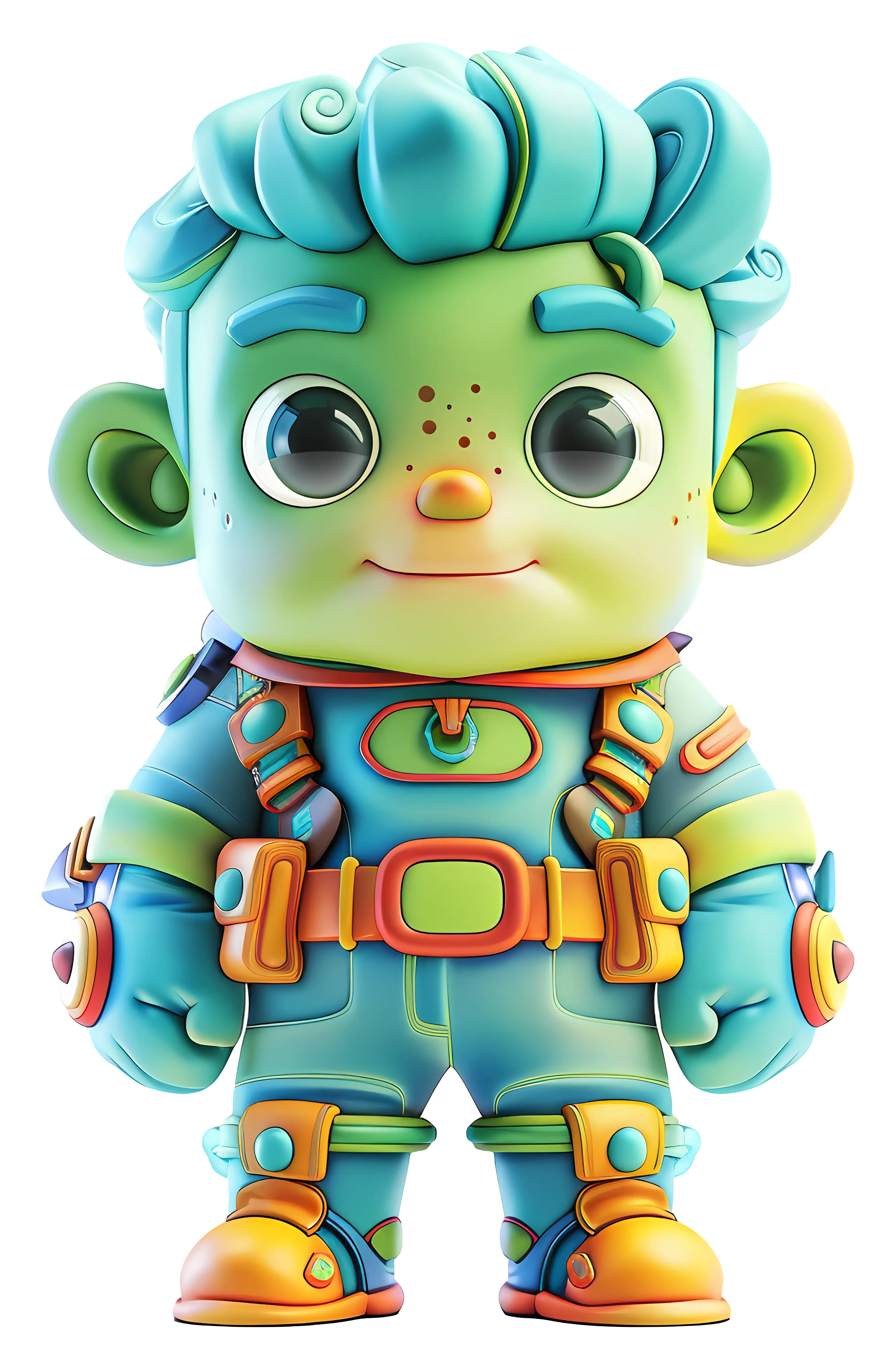 Colorful Cartoon Character