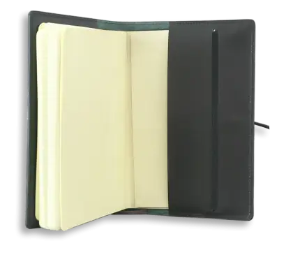Open Notebook with Blank Pages