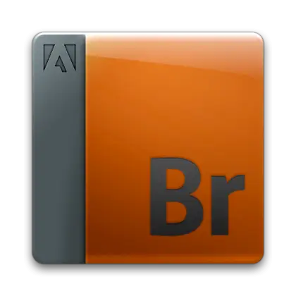Adobe Bridge Software Icon on Transparent Background