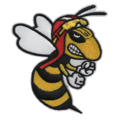 Yellow Bee Mascot with Helmet