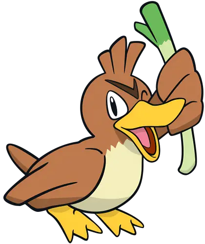 Brown Bird Holding Leek