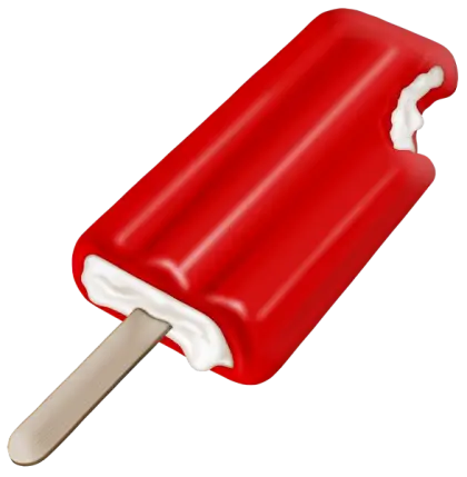 Red Ice Cream Bar