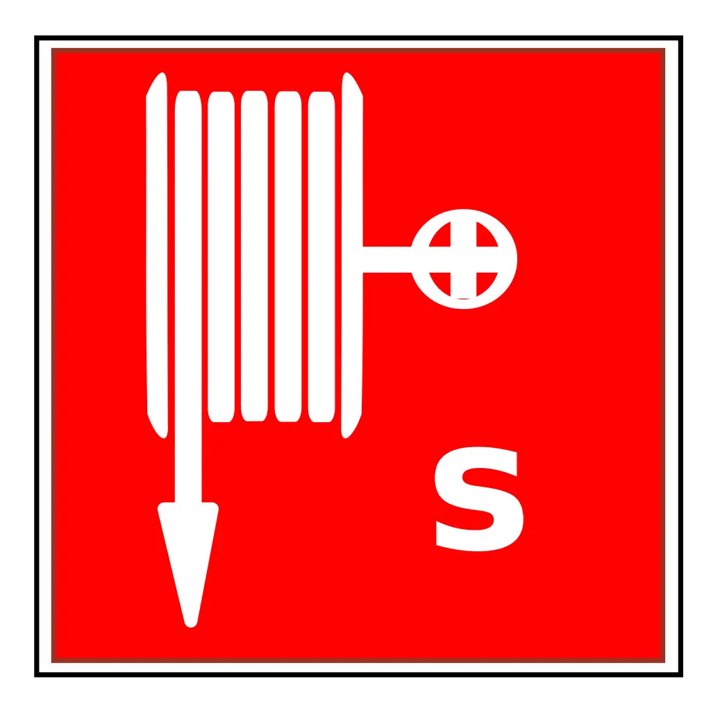 Fire Hose Reel Safety Sign