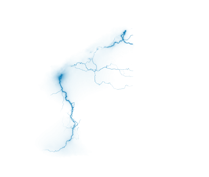 Blue Lightning Fragment Effect