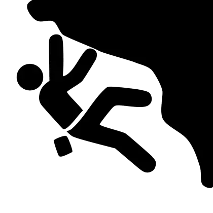 Silhouette of Rock Climber