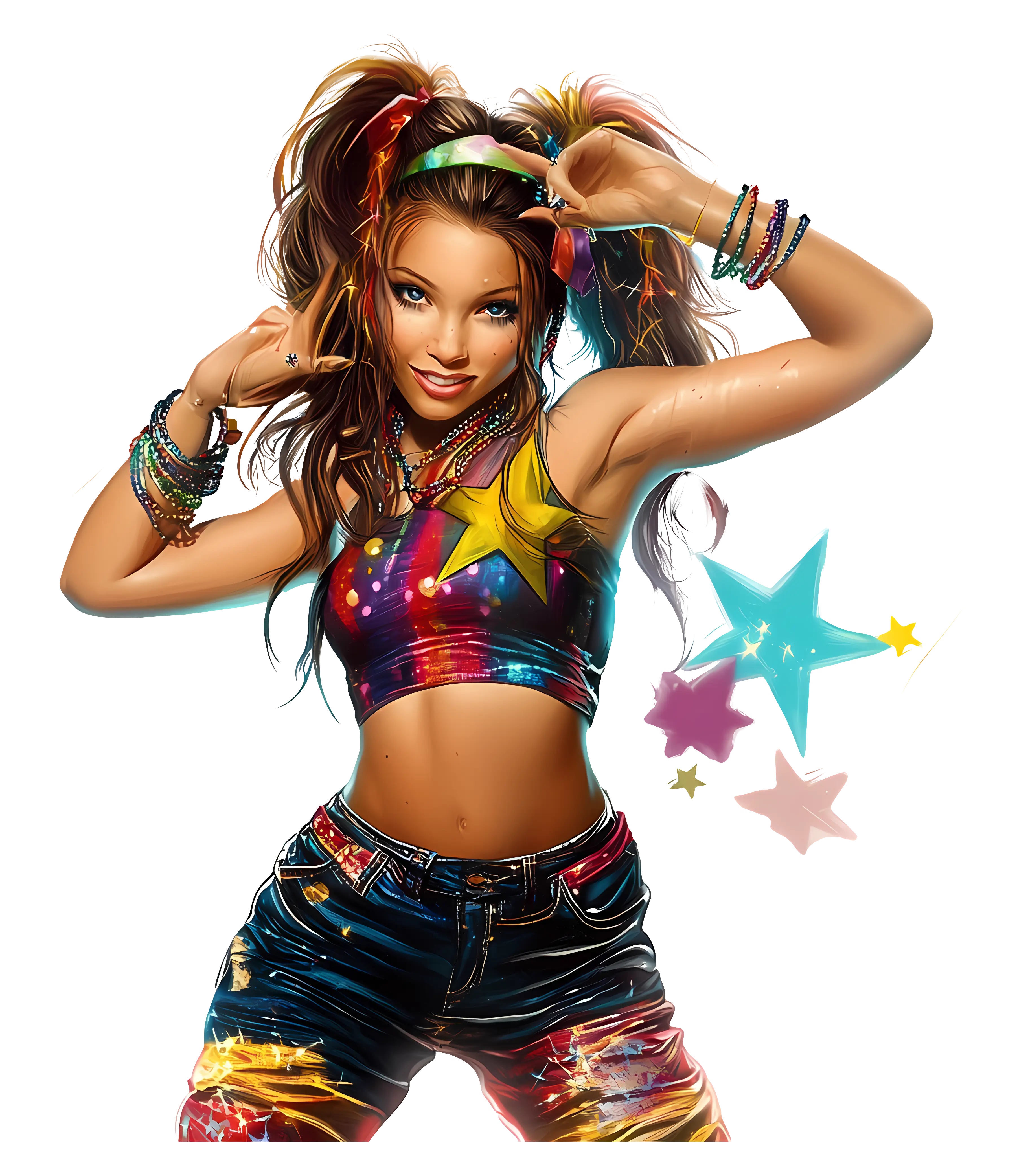Colorful Fashion with Stars