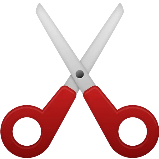 Red Scissors with Sharp Blades