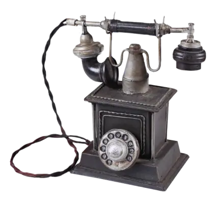 Vintage Telephone with Rotary Dial