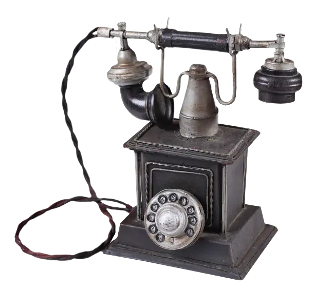 Vintage Telephone with Rotary Dial