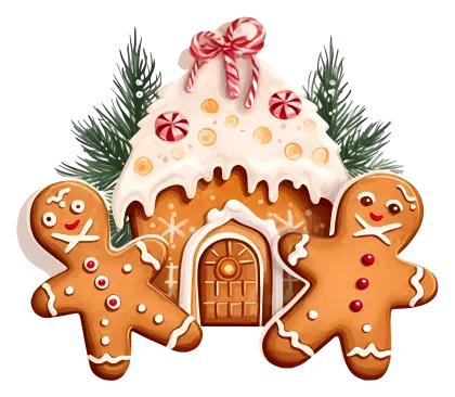 Festive Gingerbread House