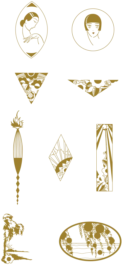 Elegant Gold Art Deco Designs