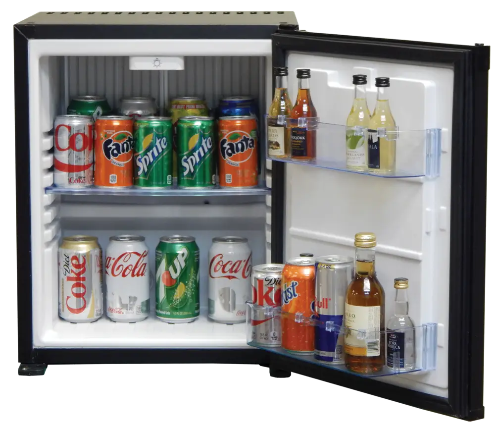 Mini Fridge Stocked with Assorted Drinks