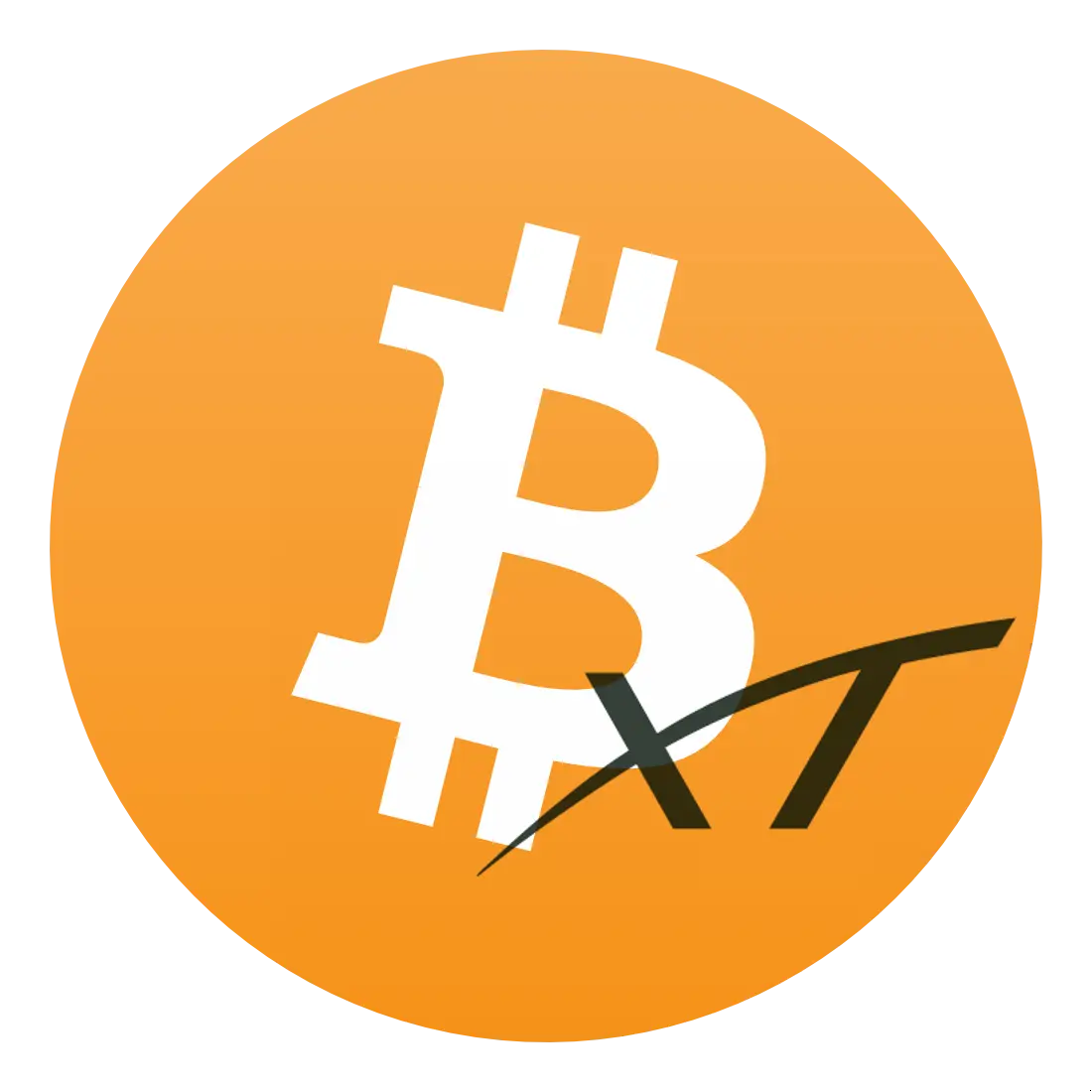 Bitcoin XT Logo with Digital Design Concept