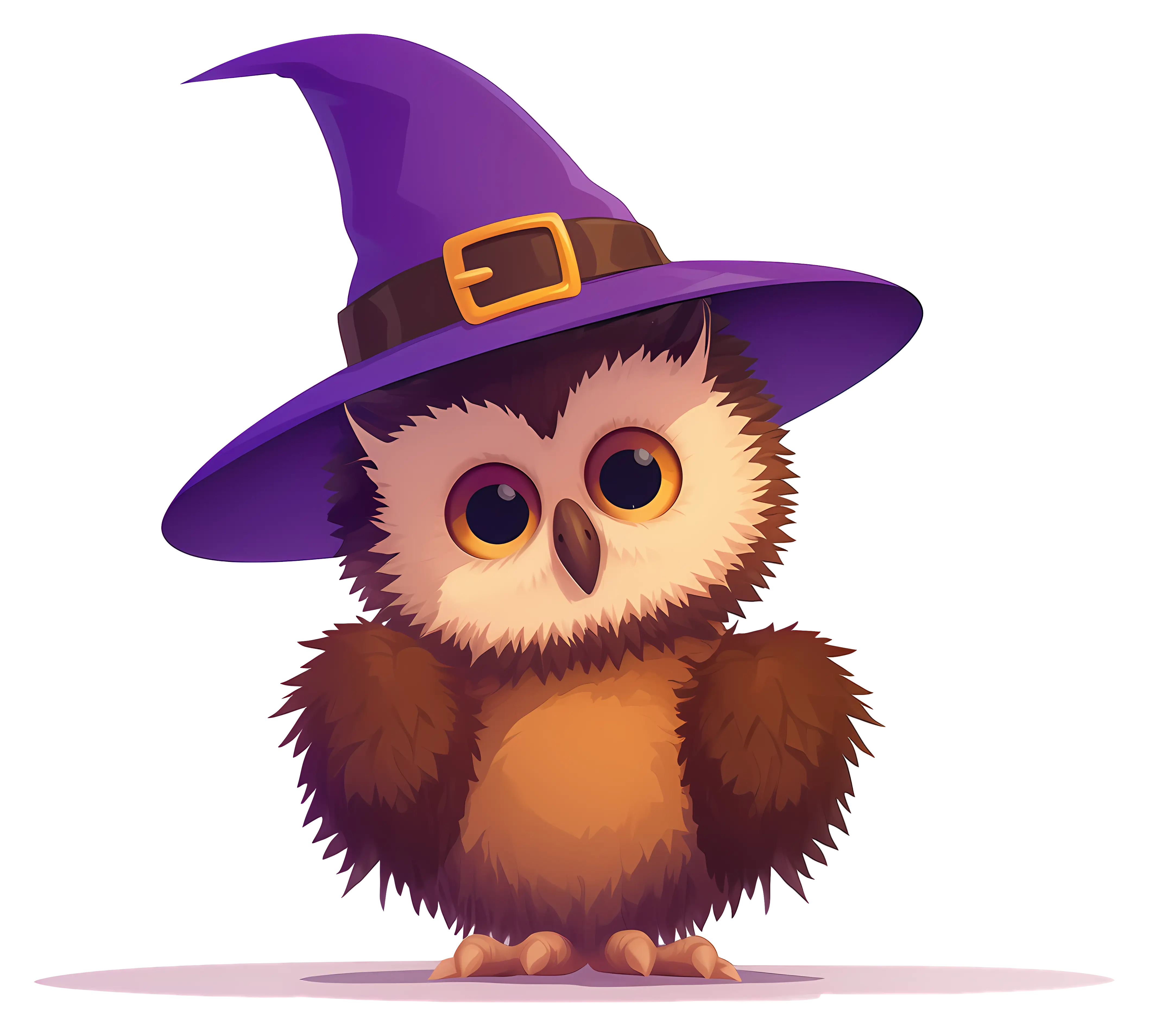 Owl with Witch Hat for Halloween