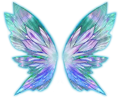 Iridescent Fairy Wings with Fantasy Design