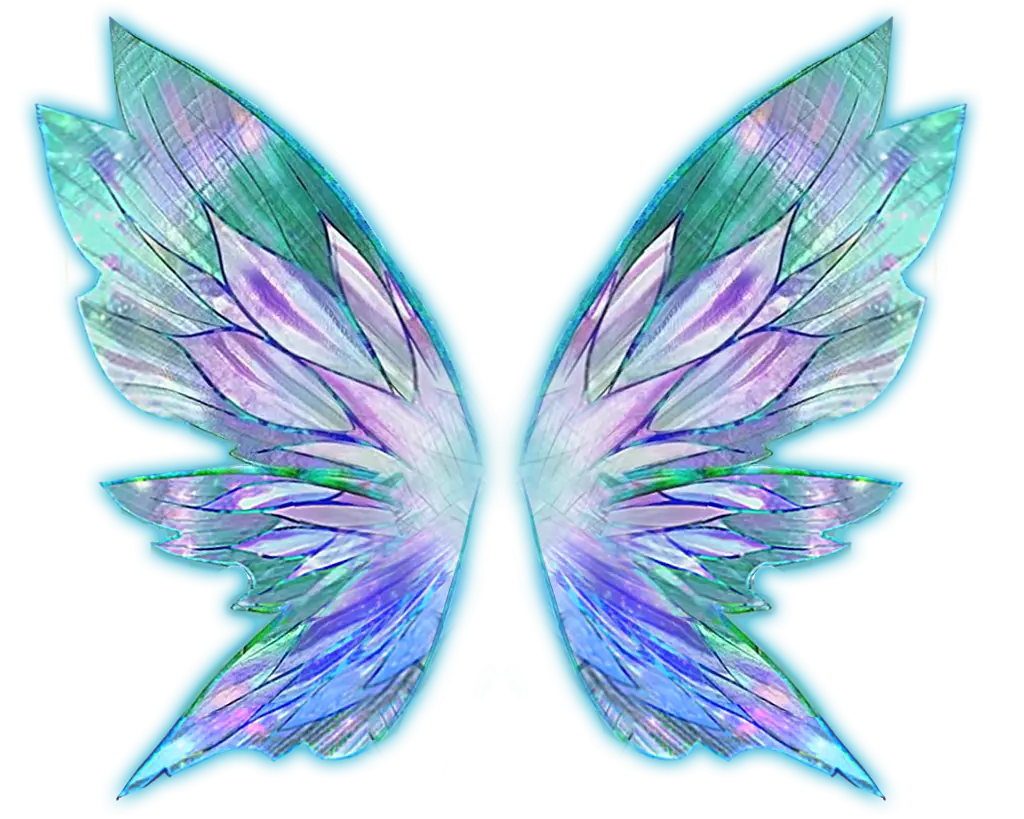 Iridescent Fairy Wings with Fantasy Design