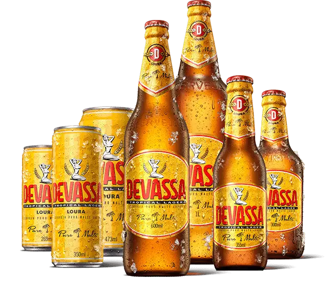 Devassa Beer Bottles and Cans