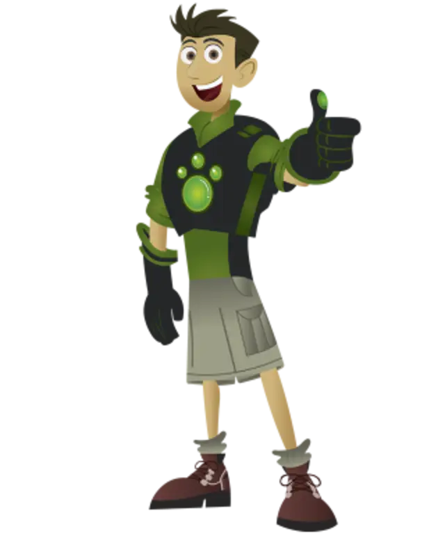 Cartoon Character Giving Thumbs Up