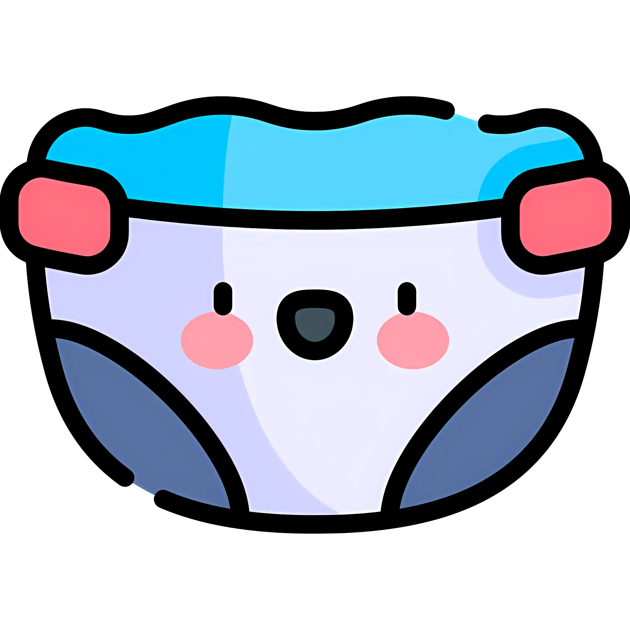 Cute Cartoon Diaper with Ears
