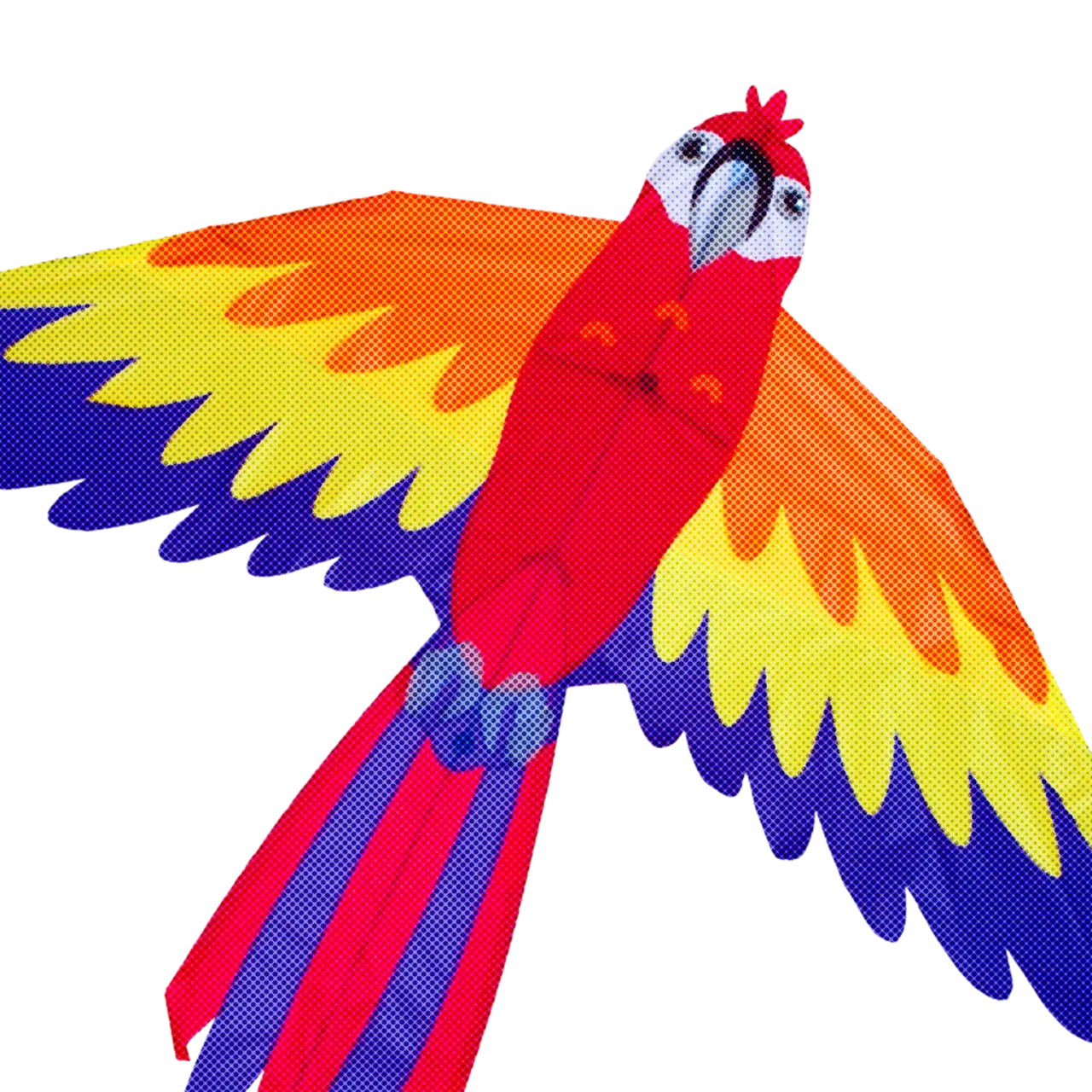 Colorful Parrot Kite Illustration