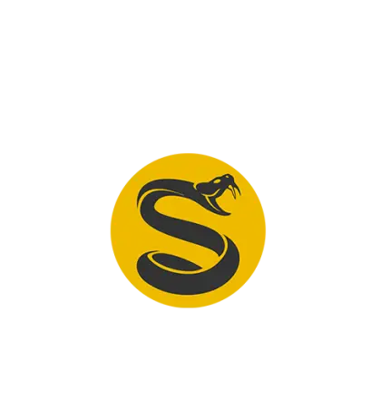 Snake Logo in Yellow Circle