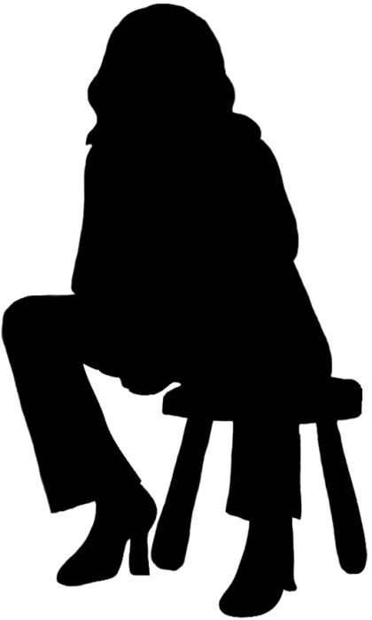 Sitting Silhouette of a Person