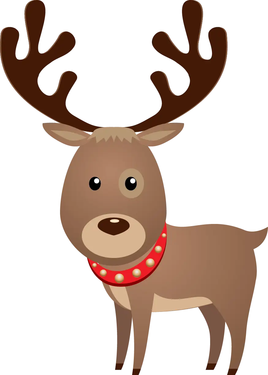 Adorable Reindeer Illustration for Christmas