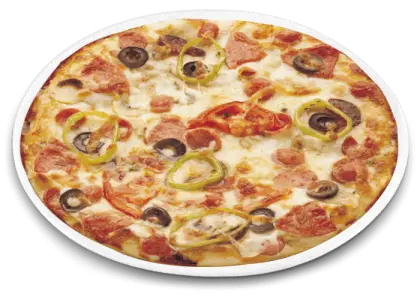 Pizza with Vegetables Toppings