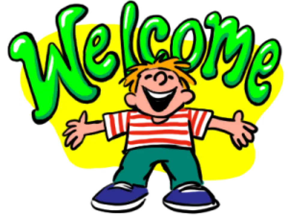 Cartoon Welcome Sign